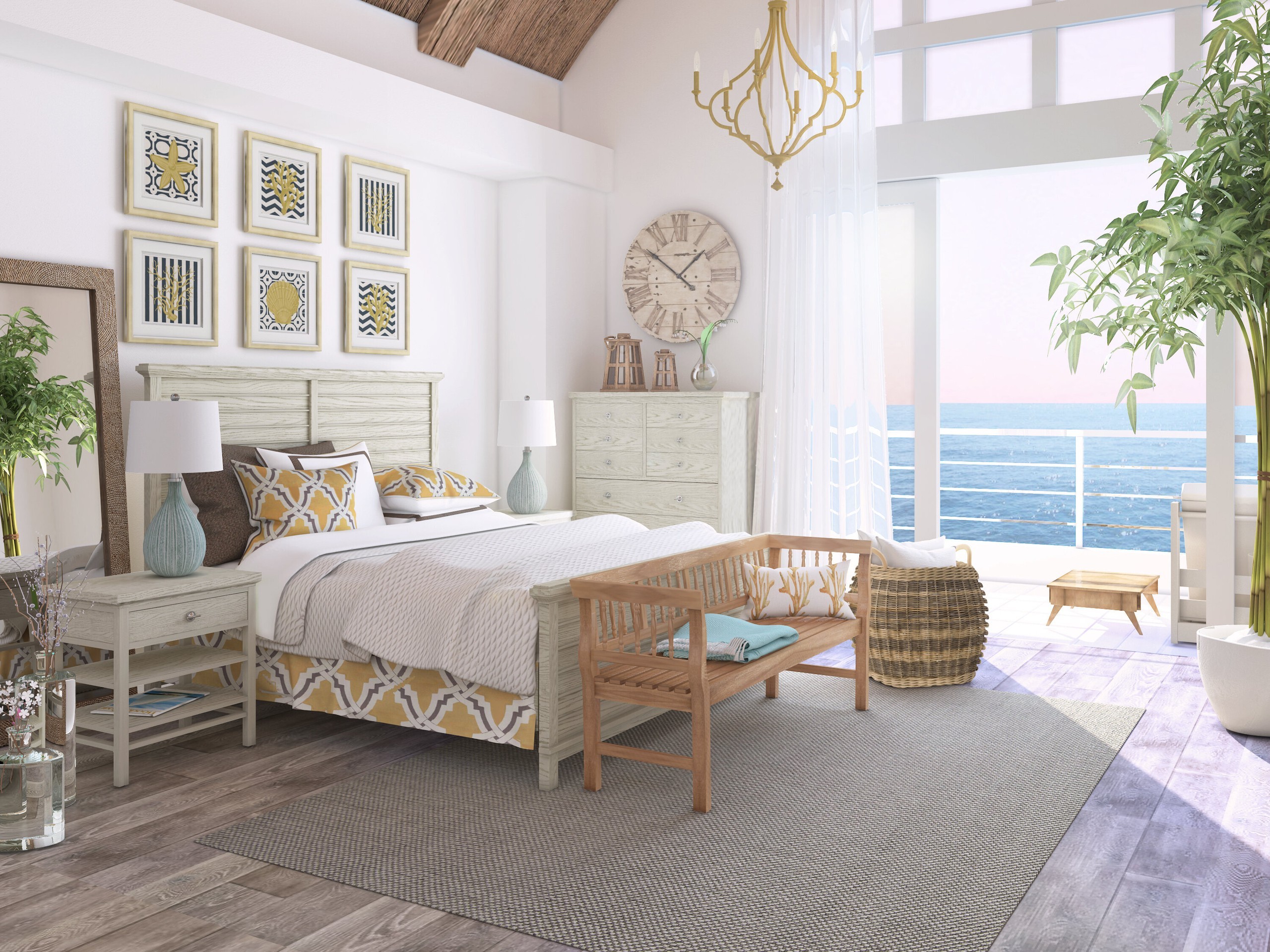 Coastal Bedroom Design