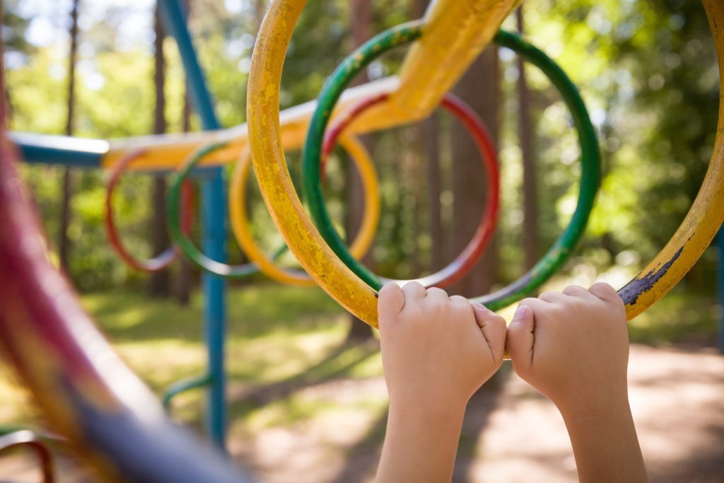 Colorful Metal Monkey Bars