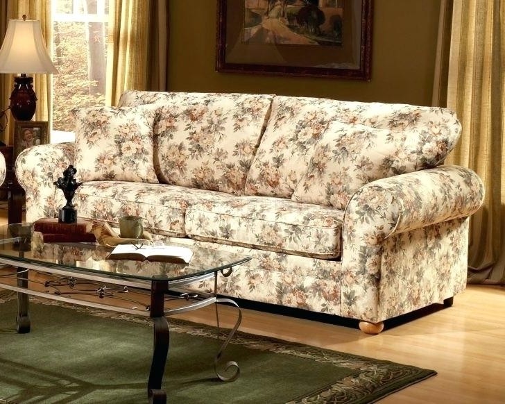 Cozy Floral Pattern Country Cottage Sofa