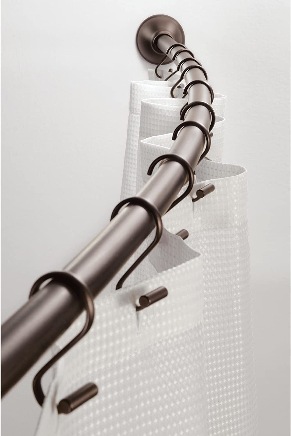 Curved Fixed Shower Curtain Rod