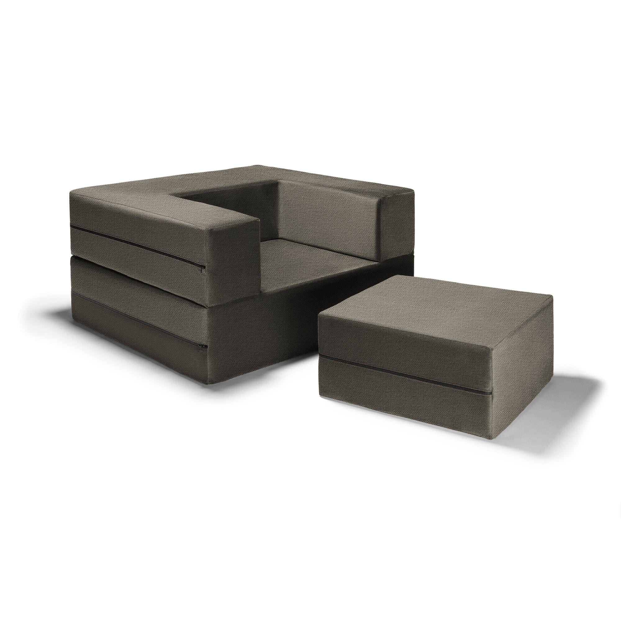 Eugene Convertible Chair and Ottoman