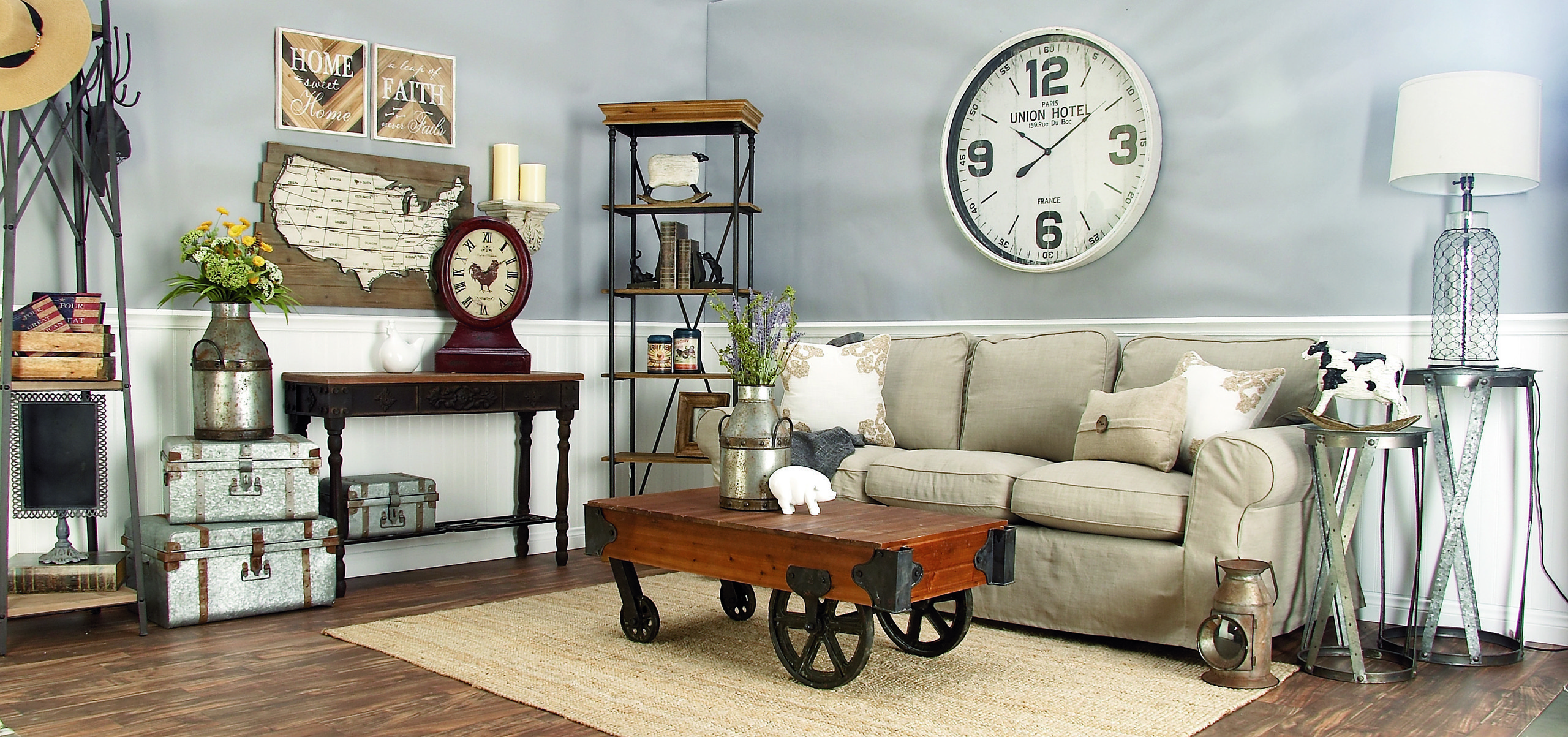Farmhouse Living Room Design