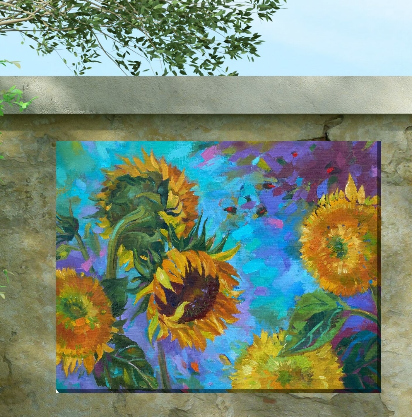 Ferdinand Sunflower Outdoor Wall Decor