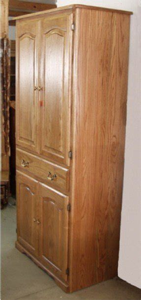 Four Shelf Wooden Storage Cabinet