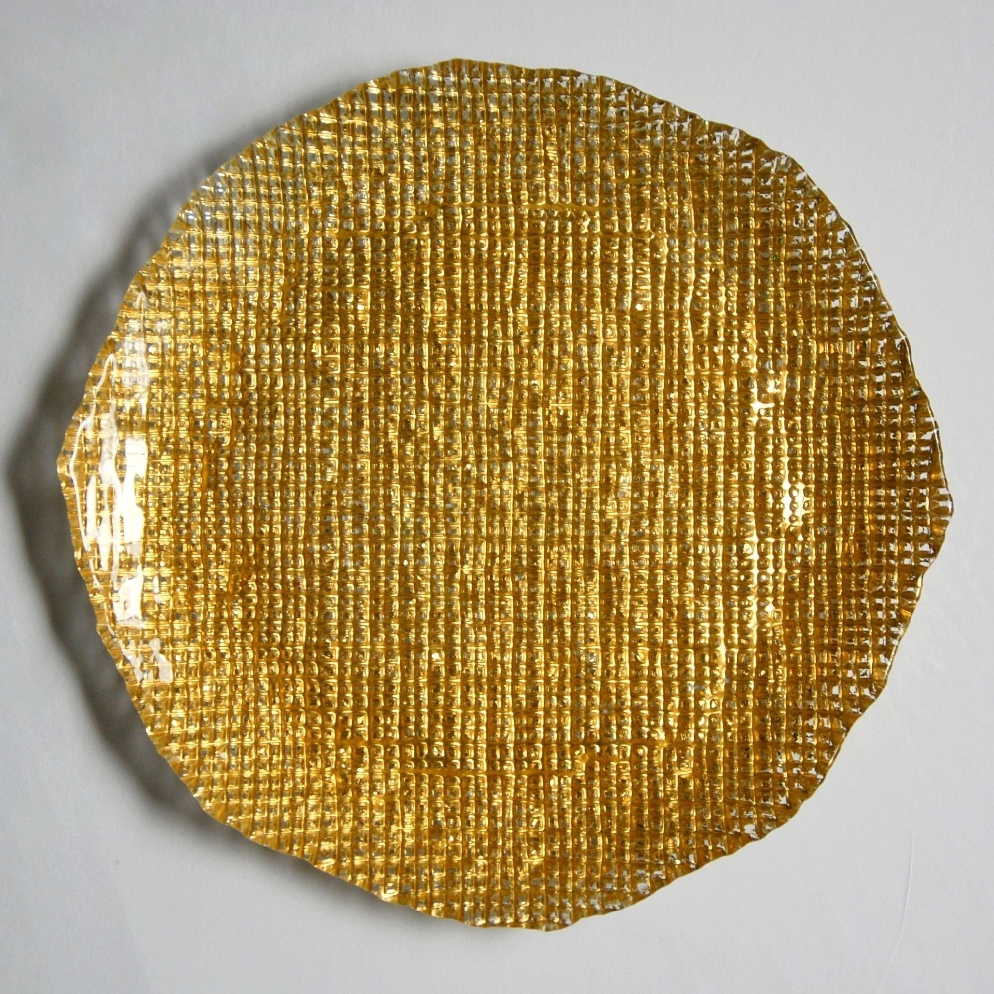 Gold Glass Dinner Plate