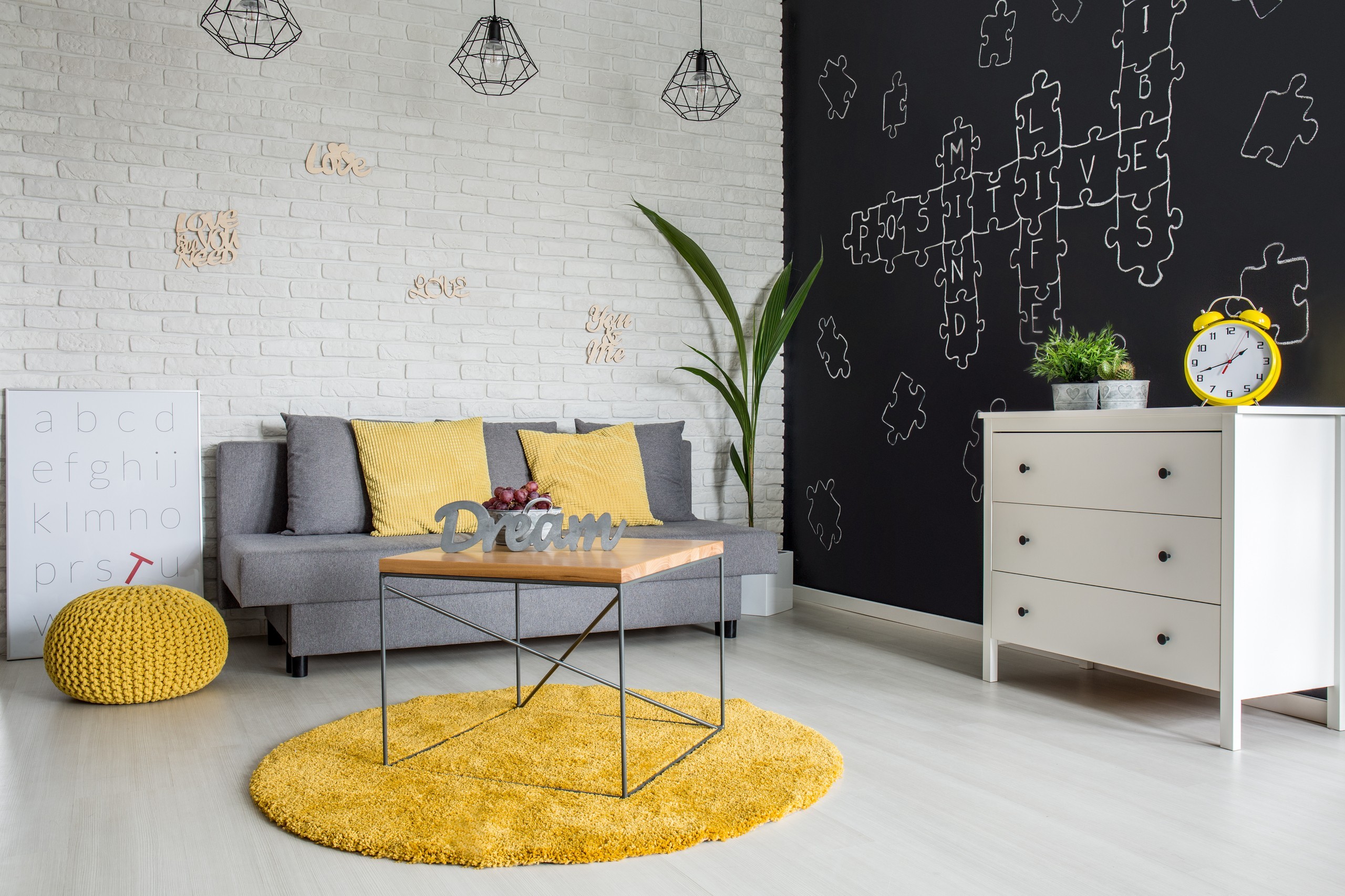 Gray and Yellow Room Ideas