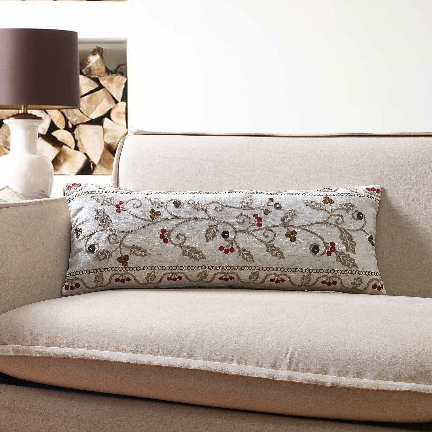 Houle Indoor and Outdoor Lumbar Pillow