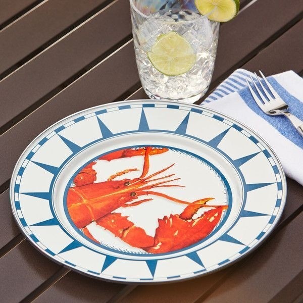 Lobster Enamelware Dinner Plate