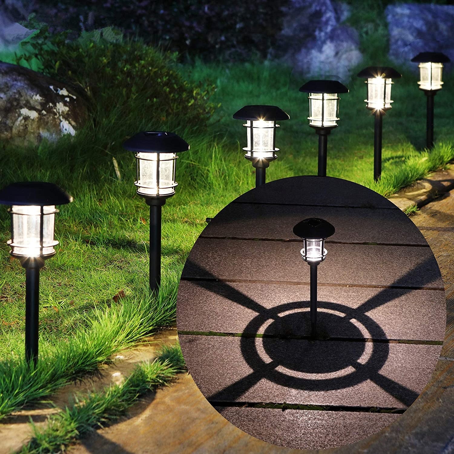 MAGGIFT Solar Powered Pathway Light