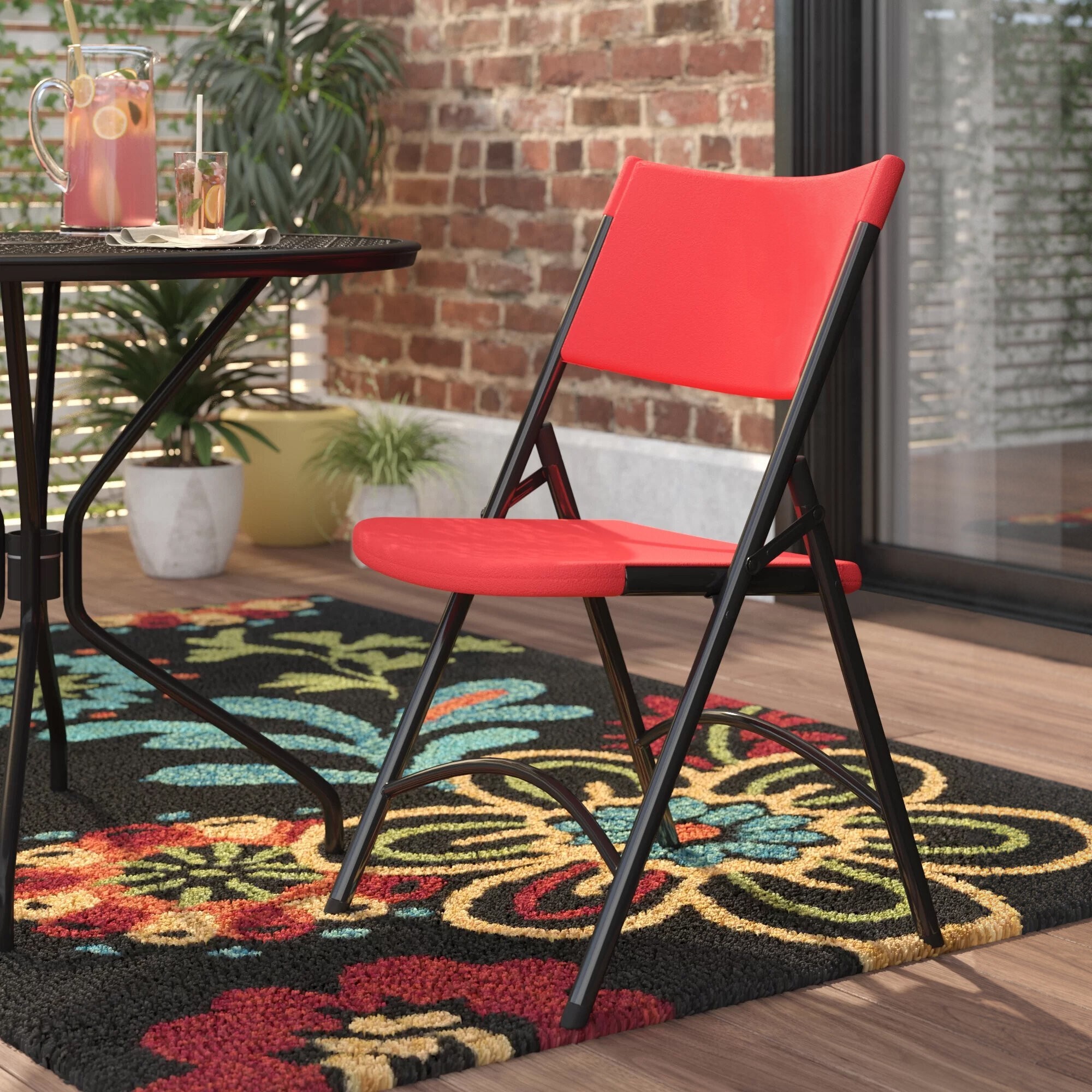 Metal Plastic Folding Chair