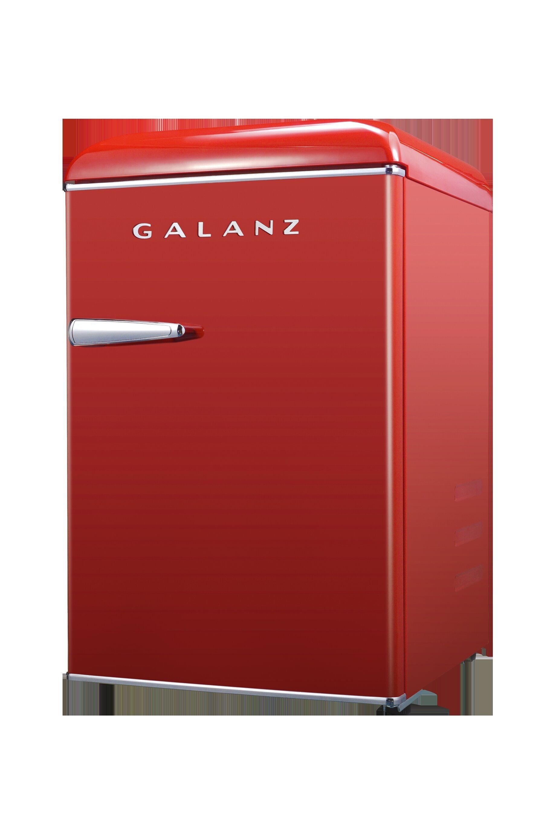 Mini Fridge in Red with Freezer