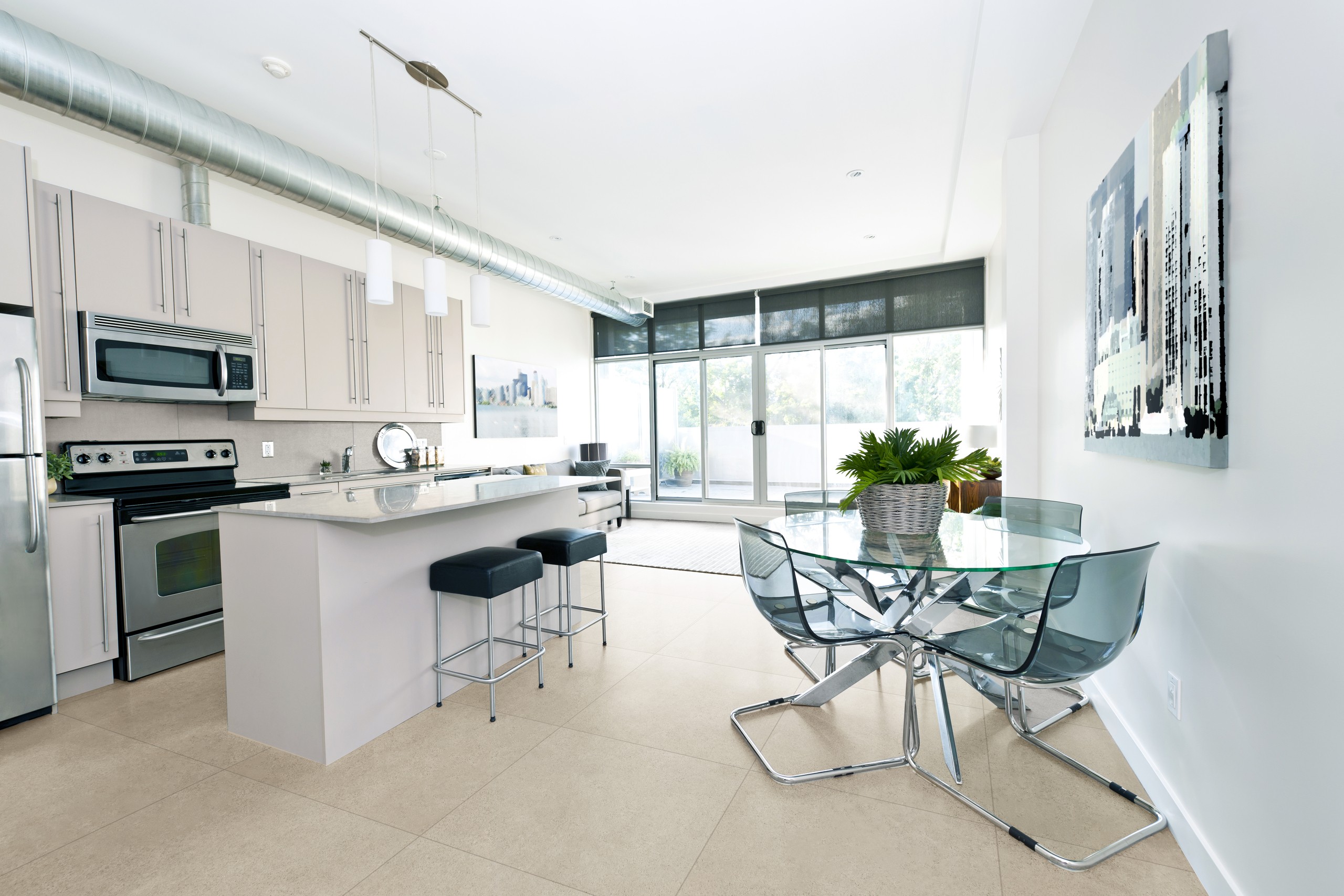 Modern Kitchen And Dining Room