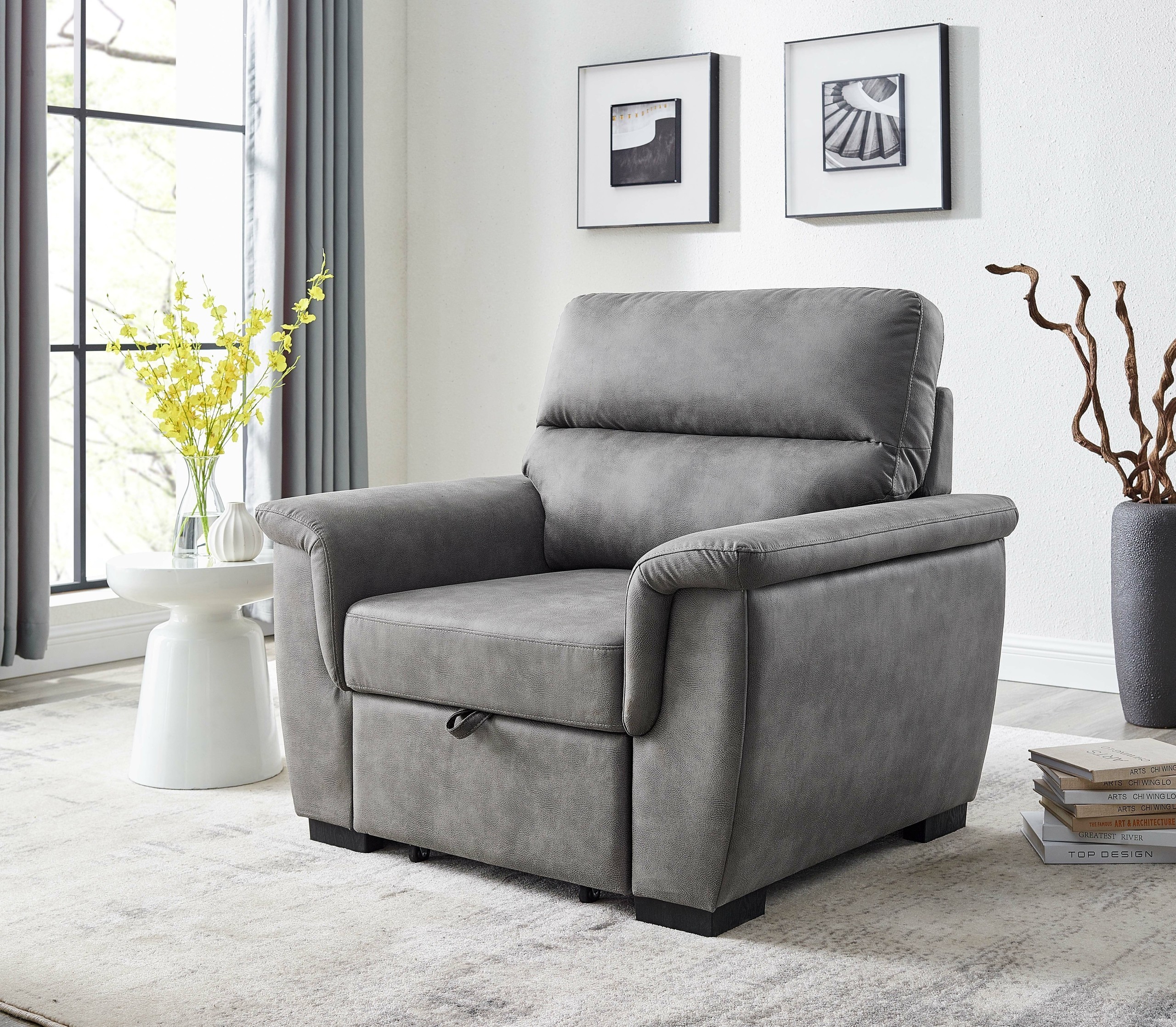 Modern Sleeper Chairs with Castors