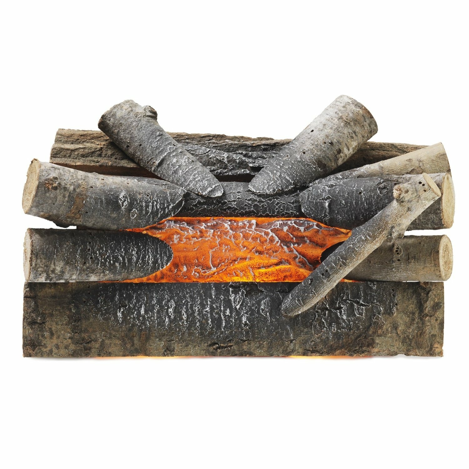 Pleasant Hearth 20" Electric Crackling Natural Wood Log