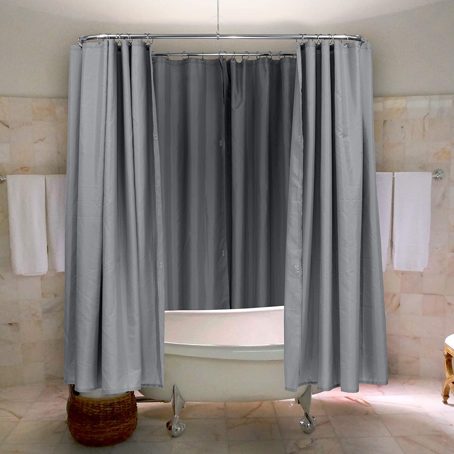 Polished Chrome Shower Curtain Rod