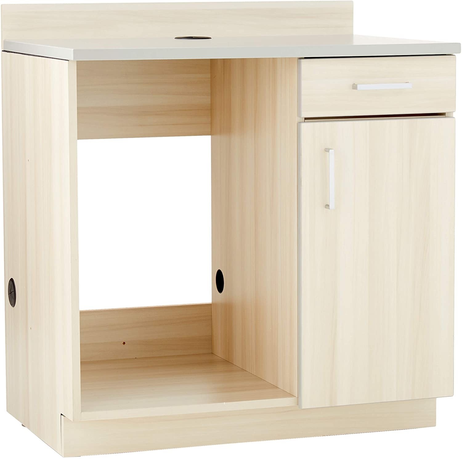 Safco Products Modular Hospitality Breakroom Base Cabinet, Appliance, Vanilla Stix Base/Gray Top