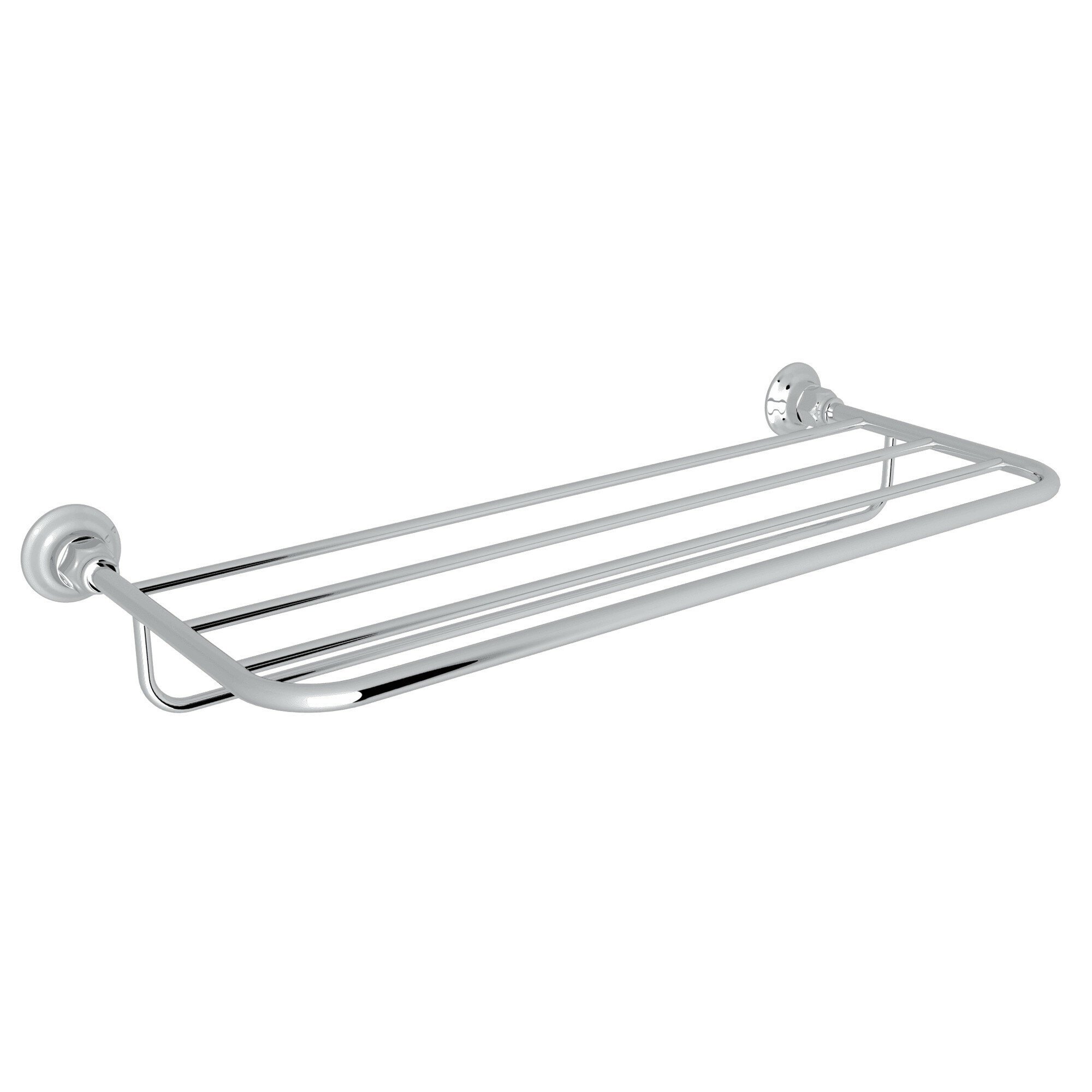 Silver Classic Metal Towel Shelf