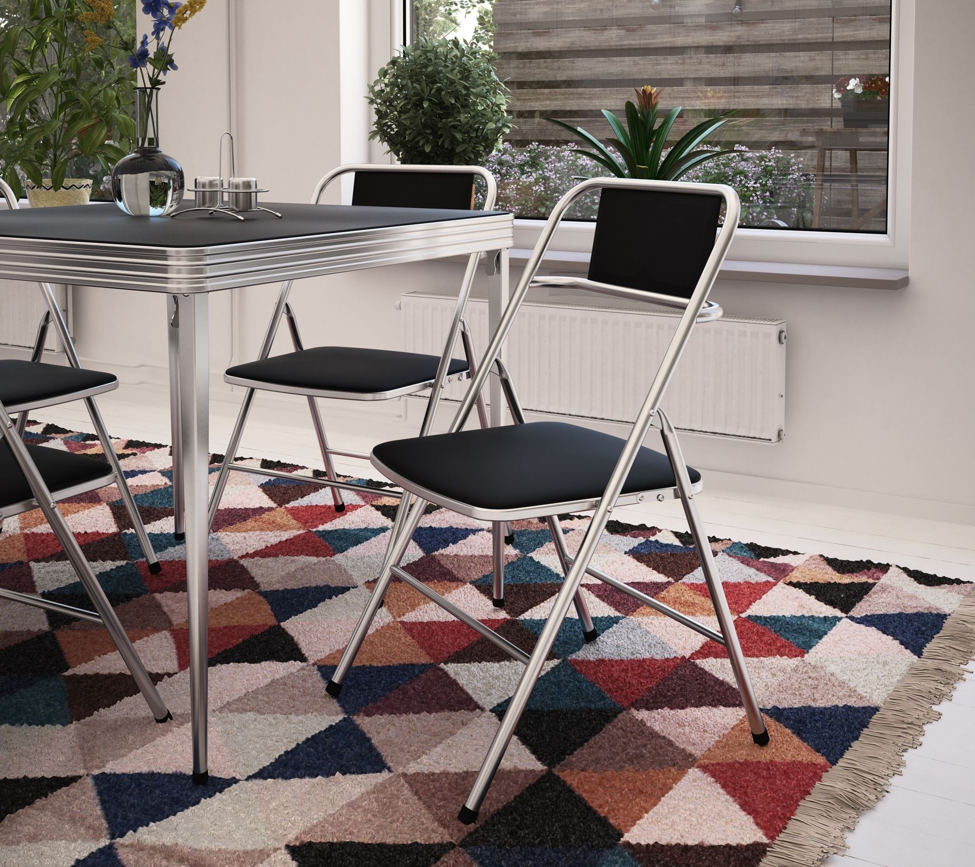 Silver Folding Chair
