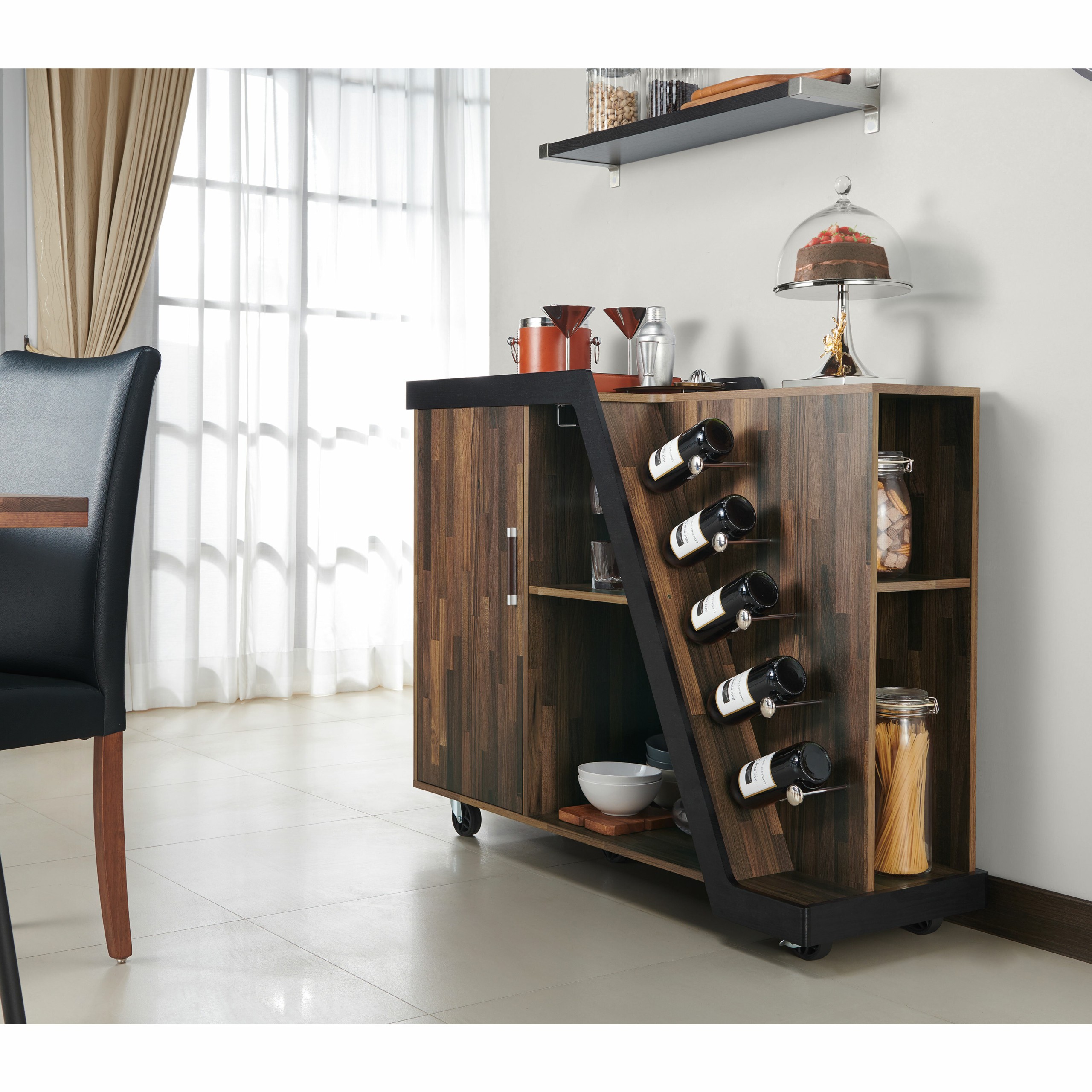 Simonds Mobile Bar with Wine Storage