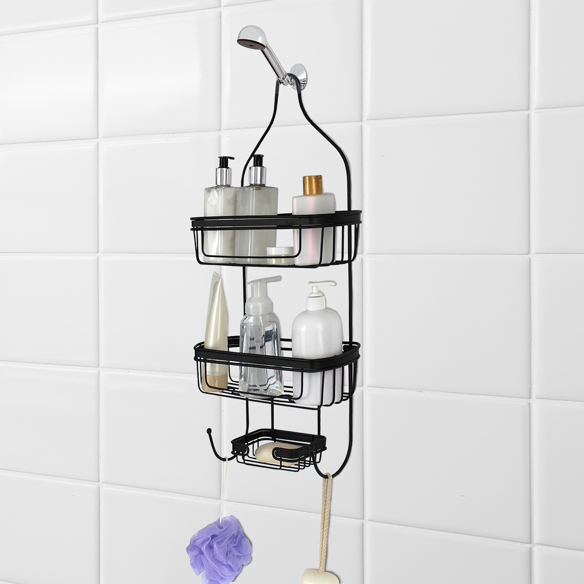 Small Black Shower Basket