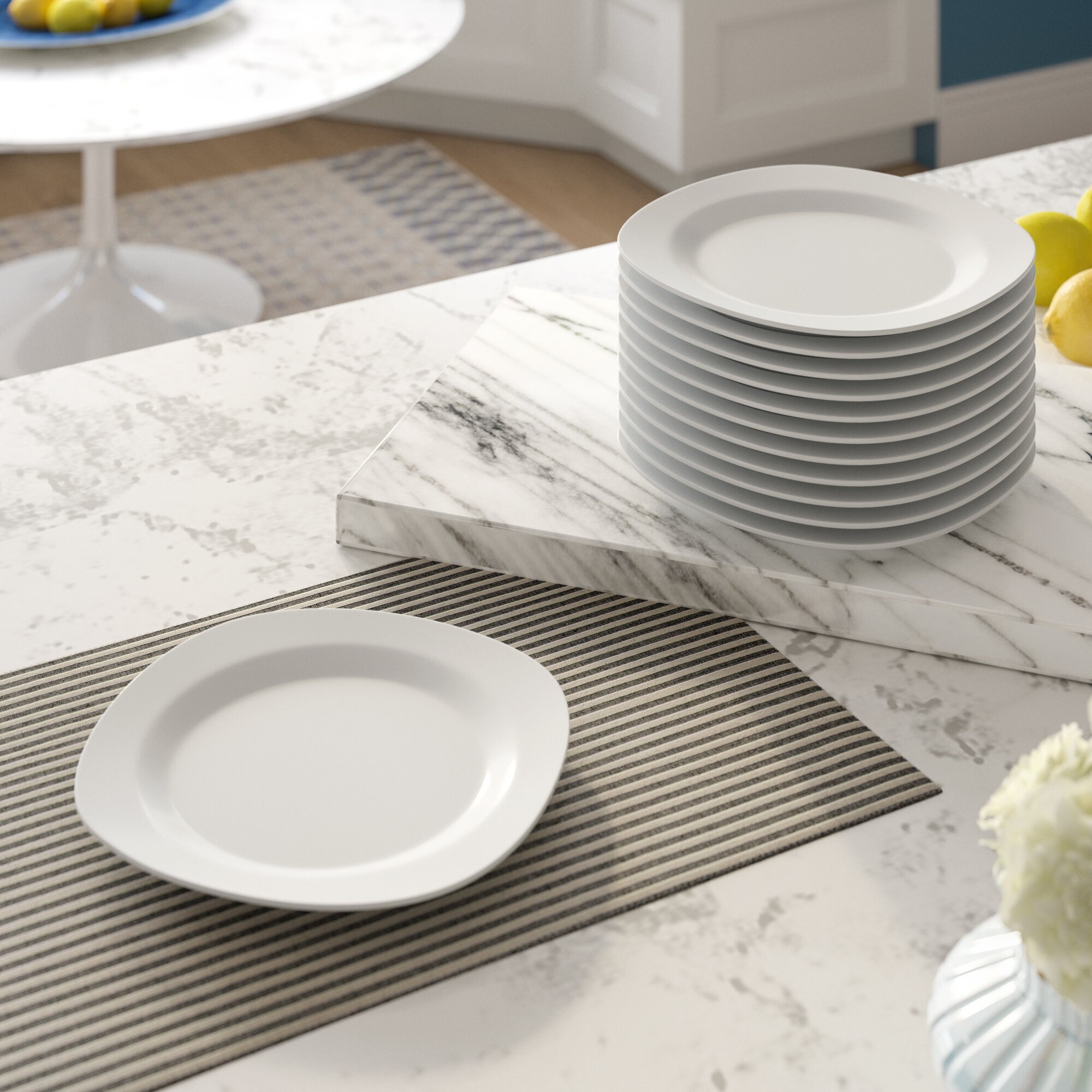 Small Square Dinner Plates