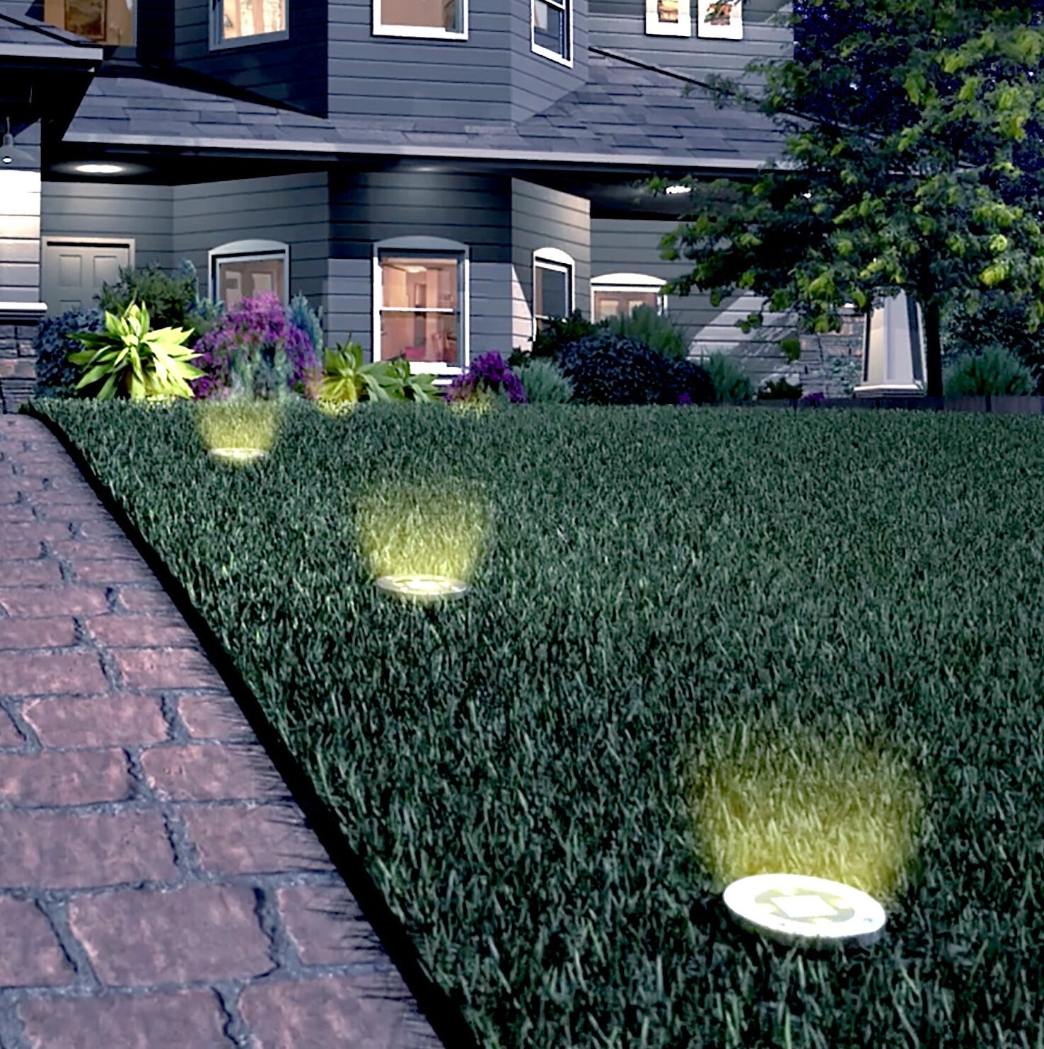 Solar Powered LED Pathway Light