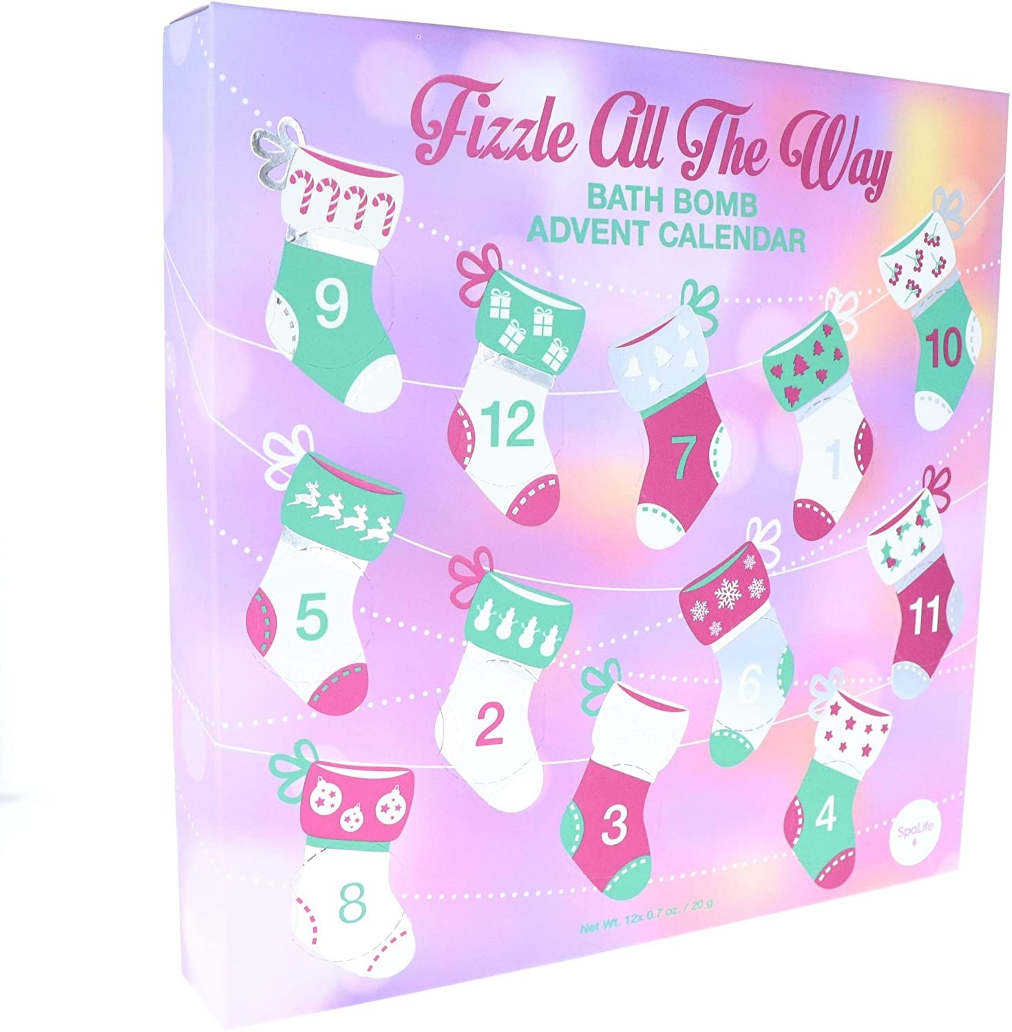 Spa Life Fizzle All the Way Bath Bomb Advent Calendar