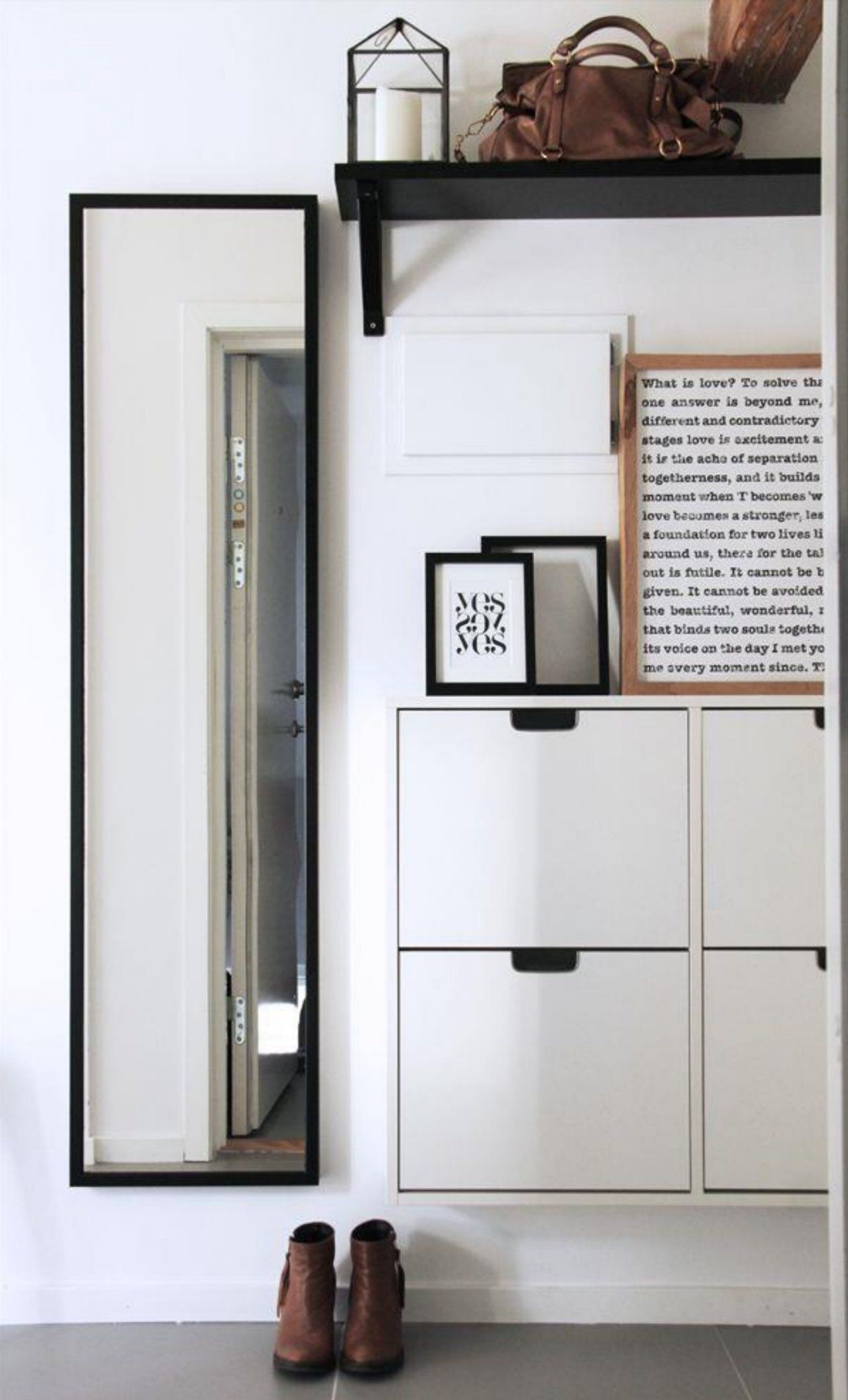 Spacious Modern Shoe Storage Cabinet