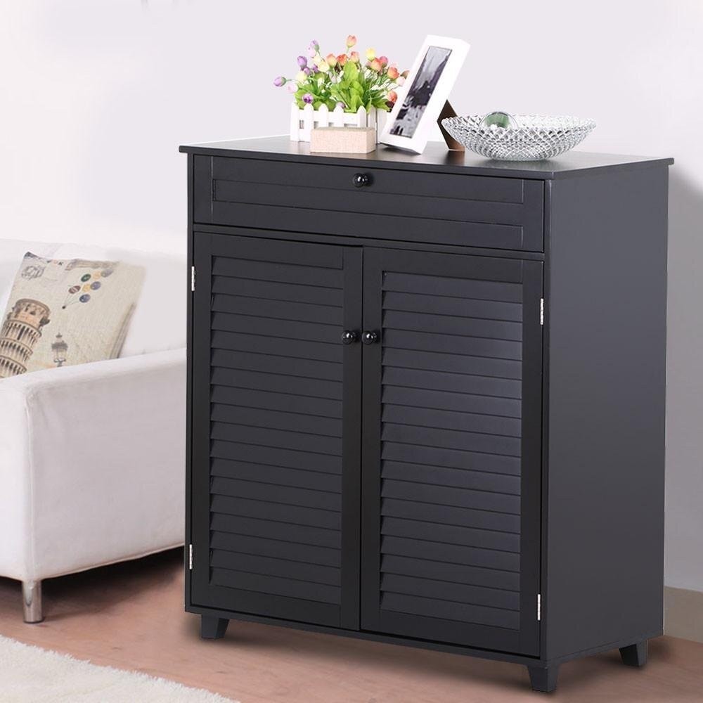 Twelve Pair Shoe Storage Cabinet
