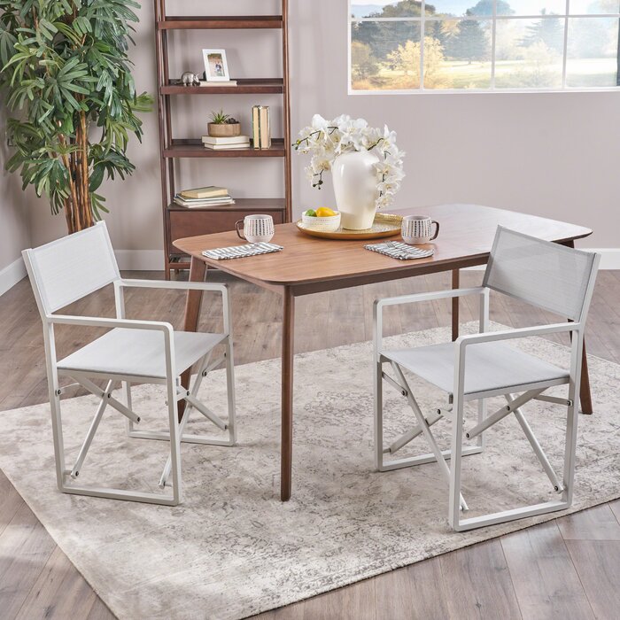 White Metal Folding Chair