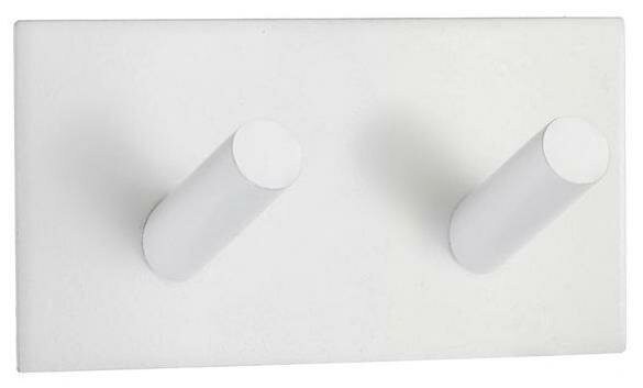 White Modern Metal Towel Hook