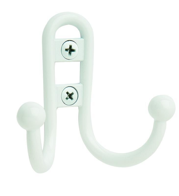 White Modern Metal Wall Mounted Towel Hook
