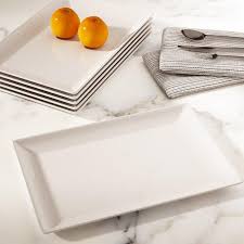 White Rectangular Dinner Plate