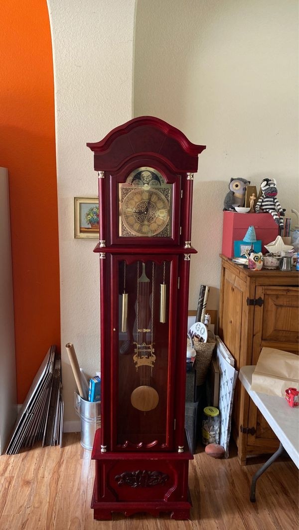 Daniel dakota red antique grandfather clock 100 or best