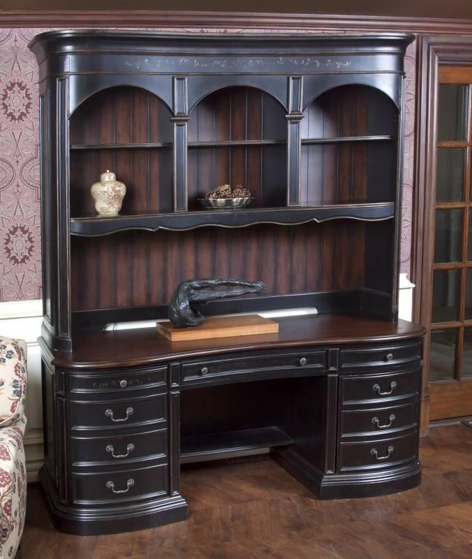 Hooker seven seas desk with attached shelving current