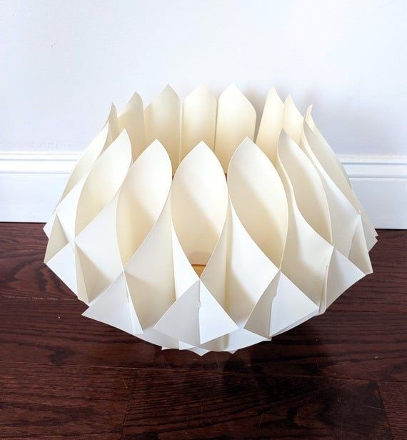 60s pendant shade fredrick ramond folded origami pendant