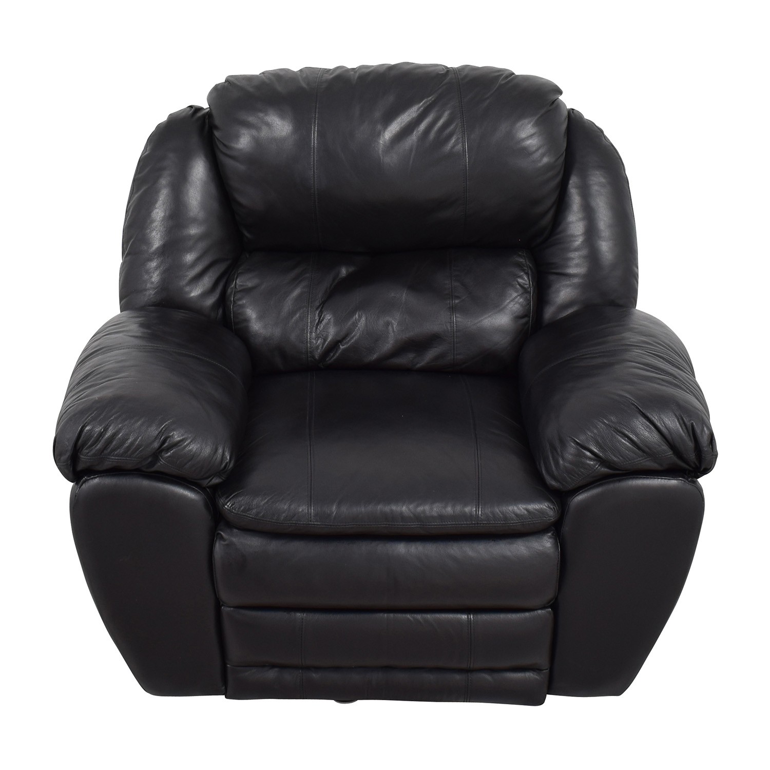 87 off berkline berkline black leather rocking recliner 1