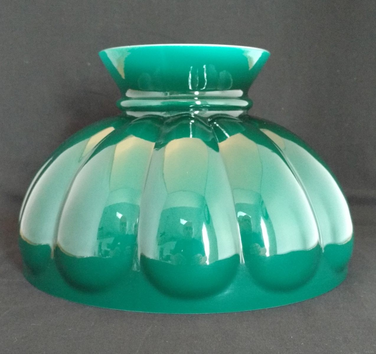 Aladdin lamp green melon shade part m570 imperial