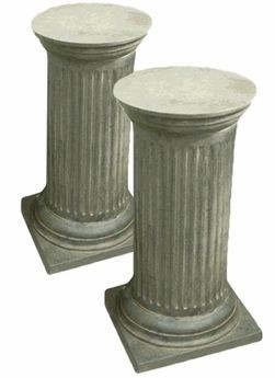 Henfeathers doric column pedestals pair