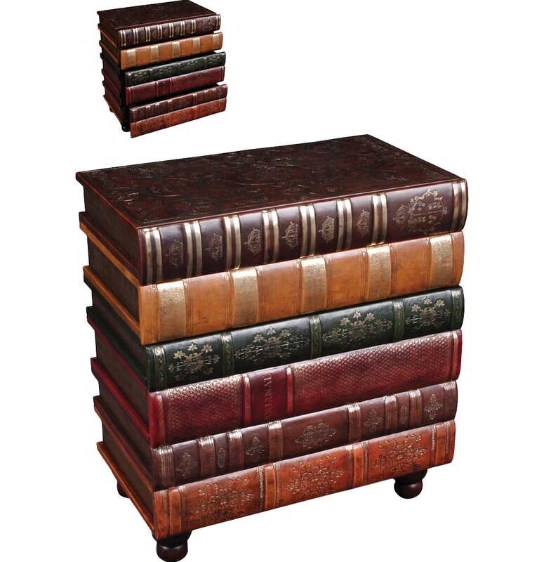 Sarreid ltd florentine books end table reviews wayfair