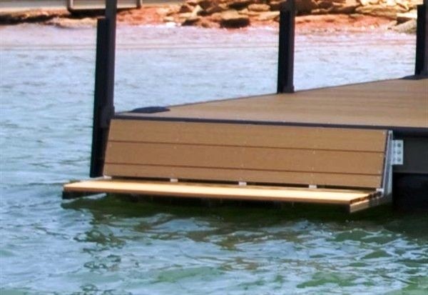 Swim bench dock bench lake hartwell lake keowee lake