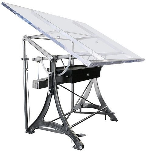 1900s albert nestler glass drafting table antique