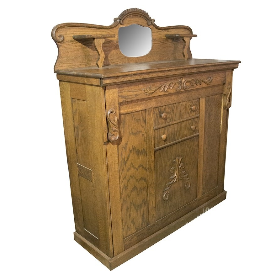 Antique late victorian tiger oak murphy bed ebth