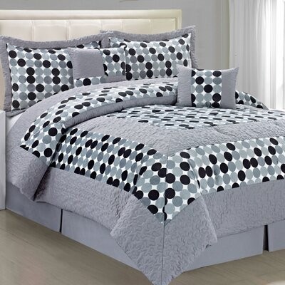 Black and white polka dot bedding whimsical and beautiful 1
