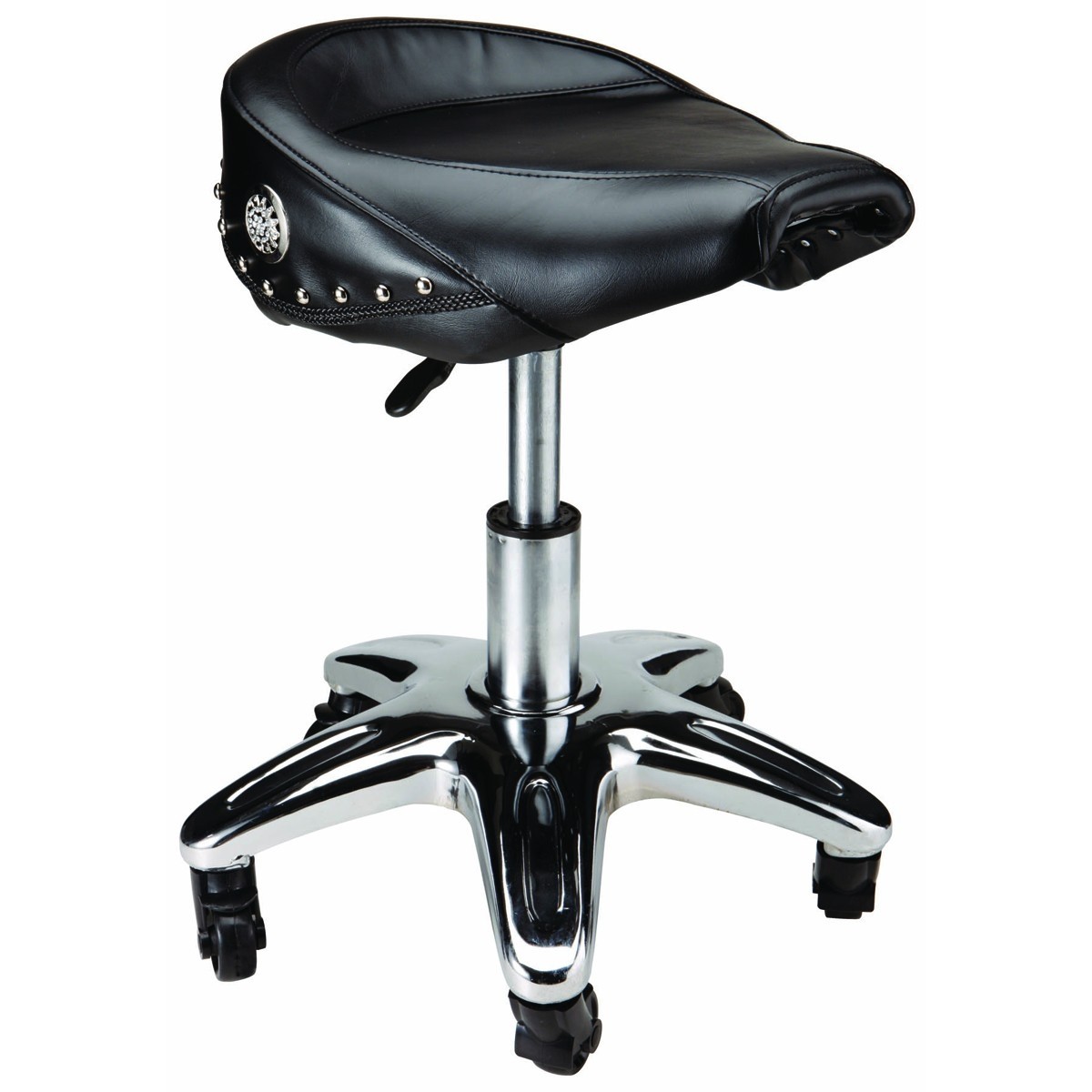 Motorcycle seat roller stool