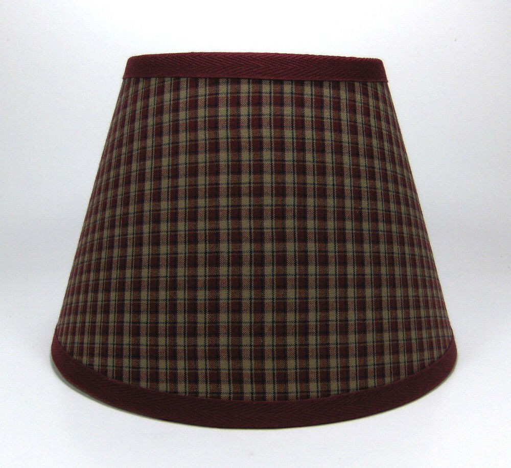 Primitive burgundy navy stripe plaid homespun fabric