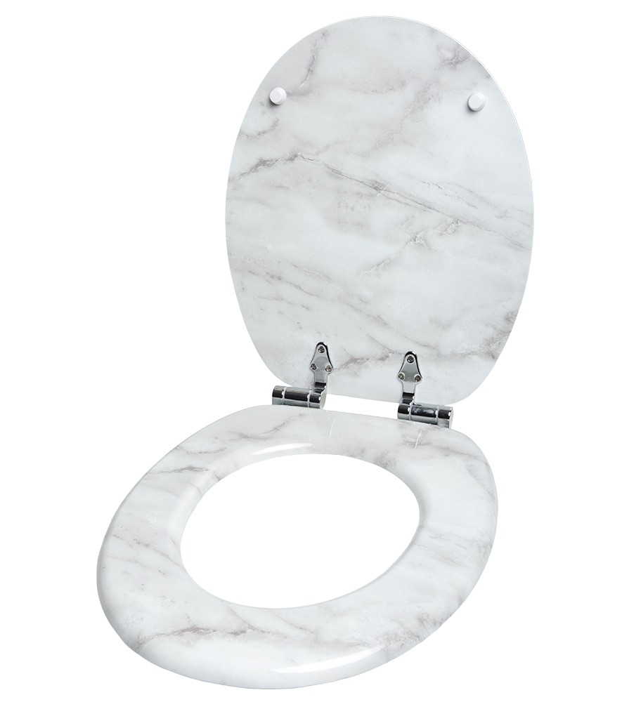 Soft close toilet seat bright marble 1