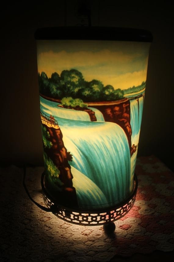 1950s niagara falls econolite motion lamp tv lamp works