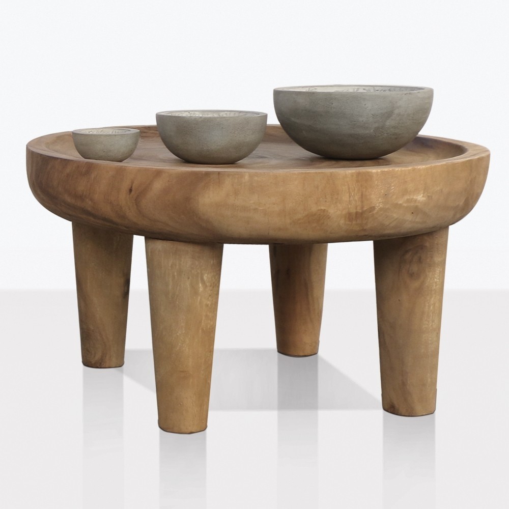 African safari large teak side table outdoor furniture