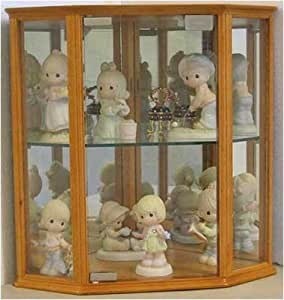 Amazon com small corner cabinet wall curio cabinet